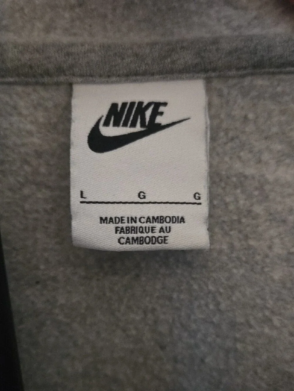 Nike Kids Light Grey Full-Zip Hoodie